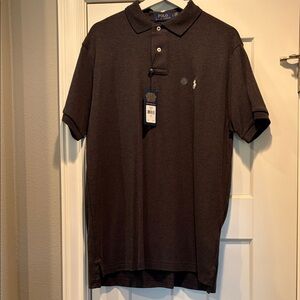 Polo by Ralph Lauren Men's Dark Gray Polo Shirt